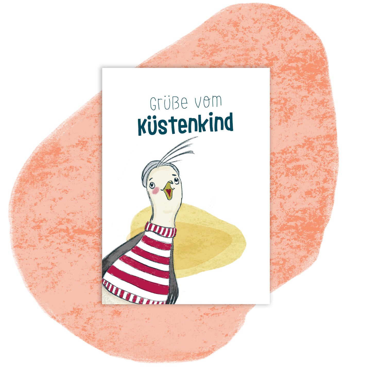 Postkarte – "Grüße vom Küstenkind"