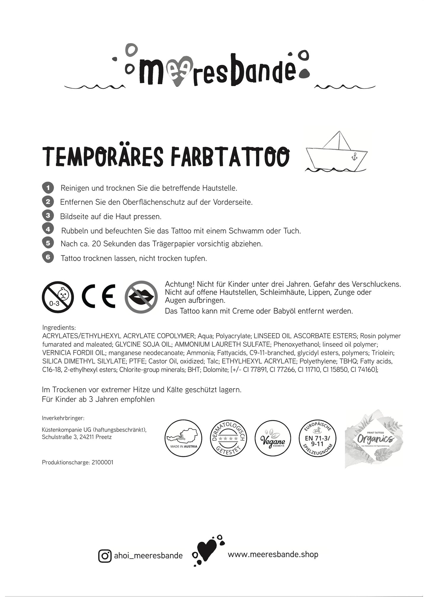 Kiek mol, Tattoos für die Lütten