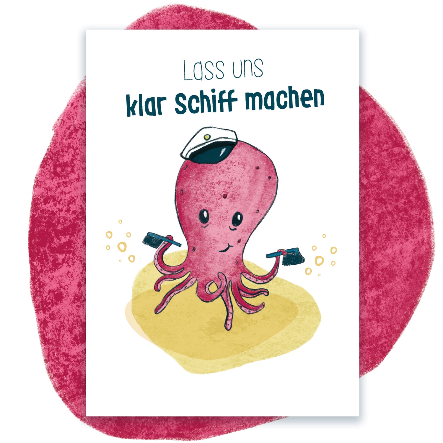 Postkarte Oktopus